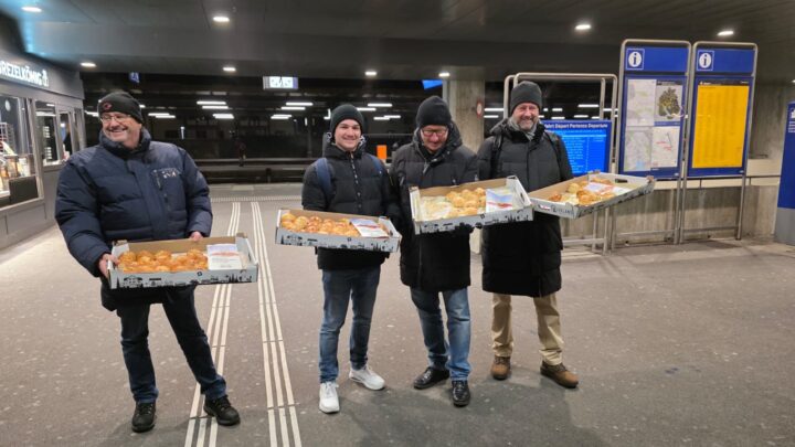 v.l.n.r. Koni Lips, Rico Iacovelli, Markus Erni und Peter Jüstel